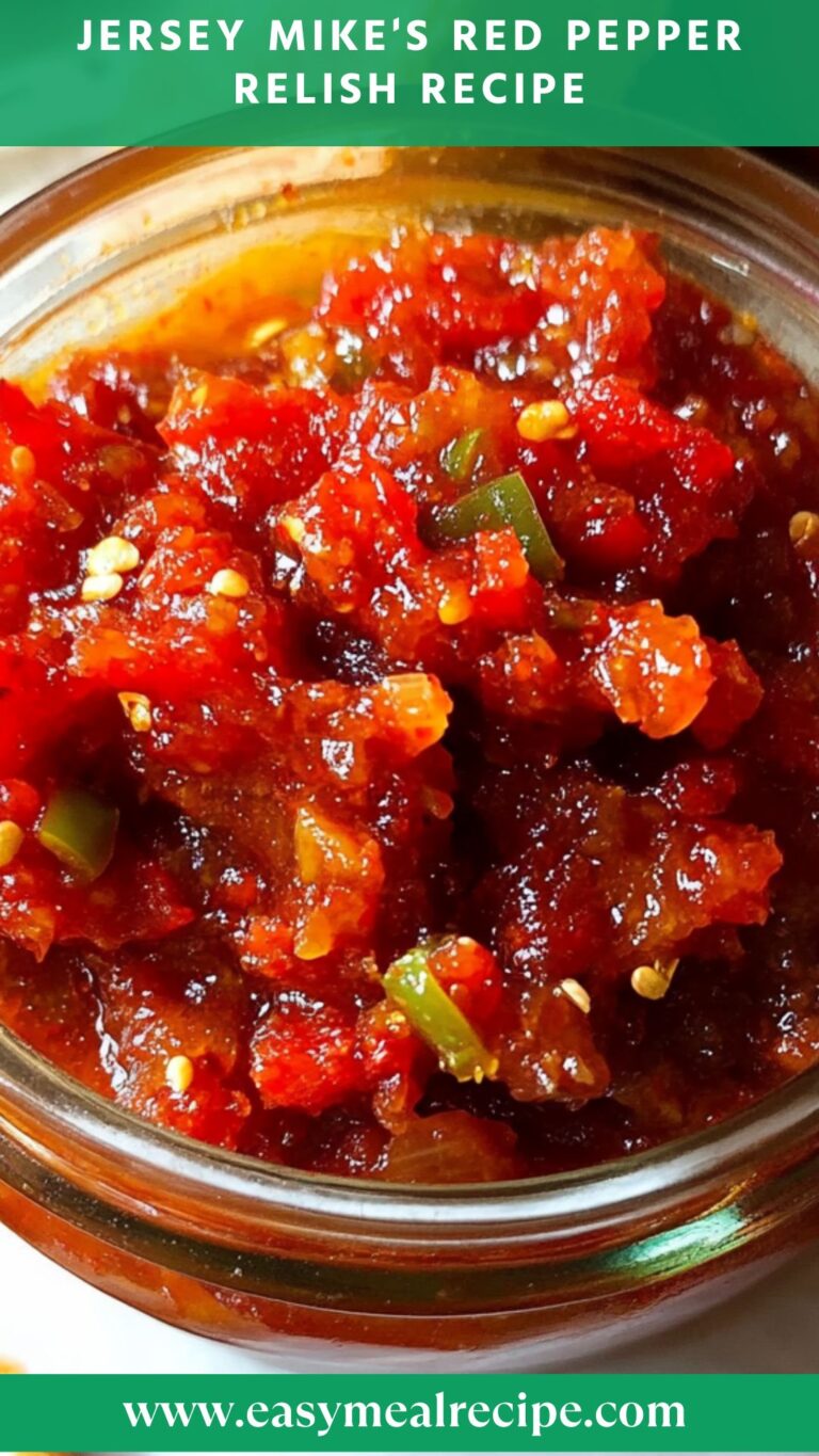 Jersey Mike’s Red Pepper Relish Recipe – Easy Meal Recipe