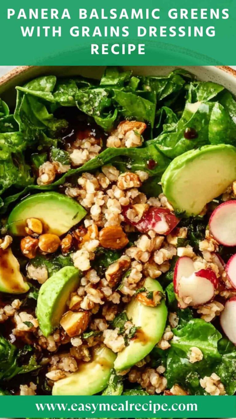 Panera Balsamic Greens with Grains Dressing Recipe – Easy Meal Recipe