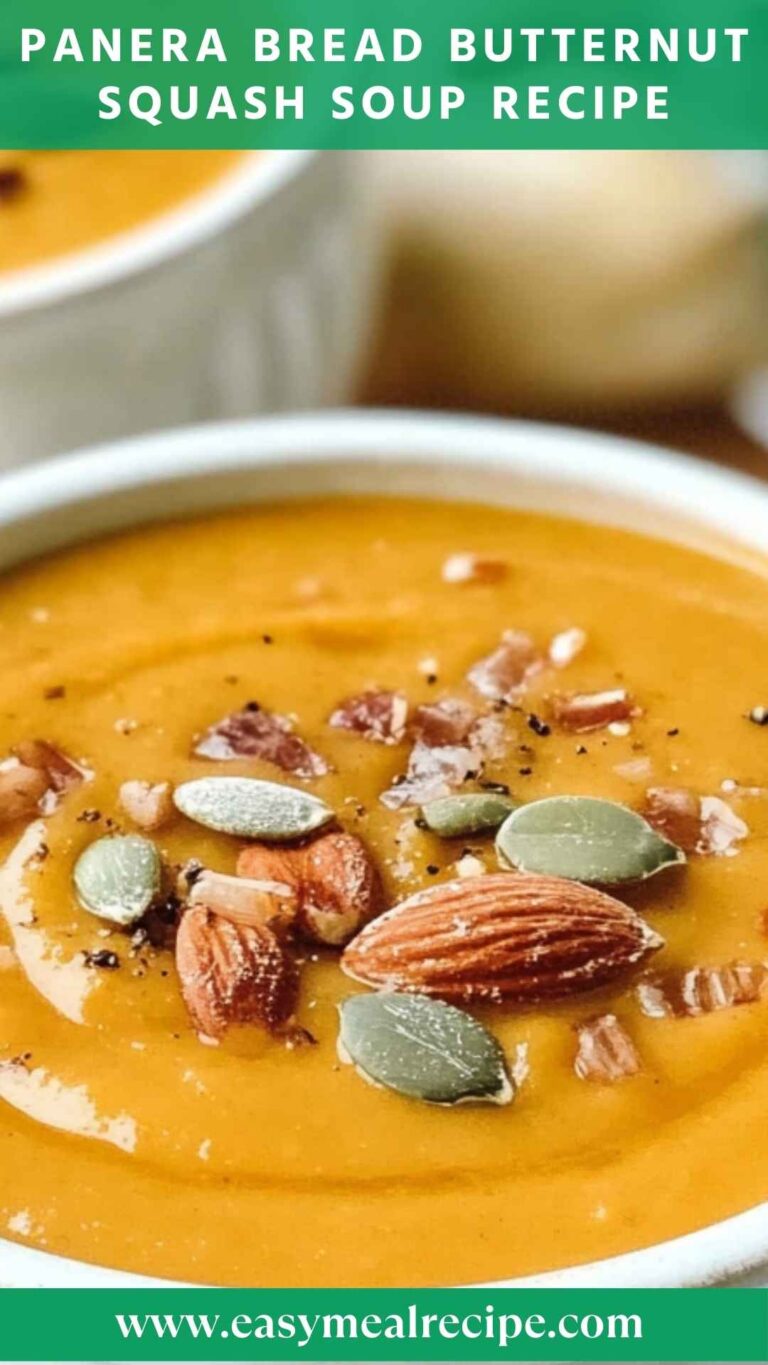 Panera Bread Butternut Squash Soup Recipe – Easy Meal Recipe