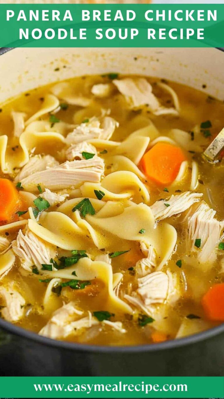 Panera Bread Chicken Noodle Soup Recipe – Easy Meal Recipe