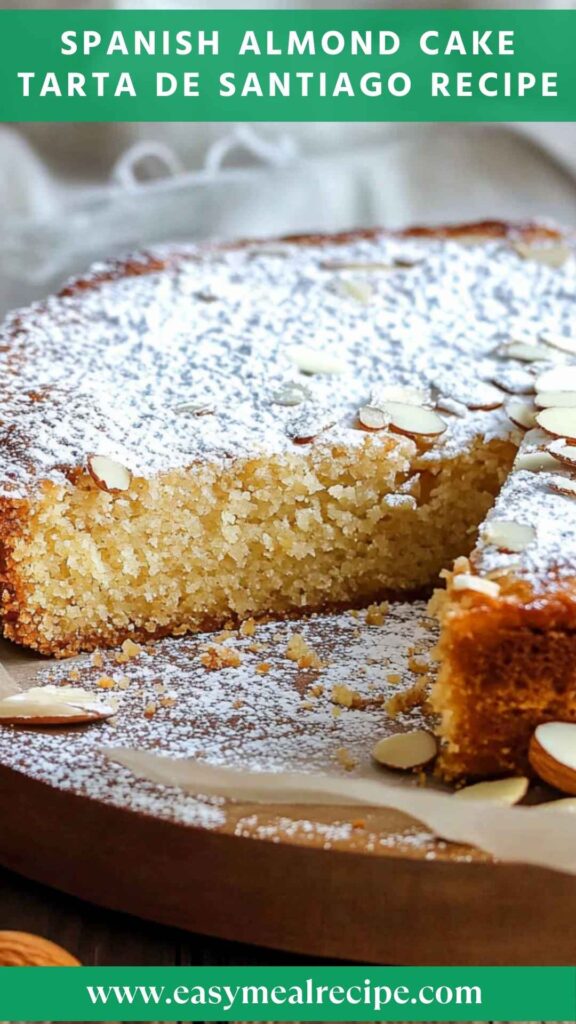 Spanish Almond Cake Tarta De Santiago Recipe