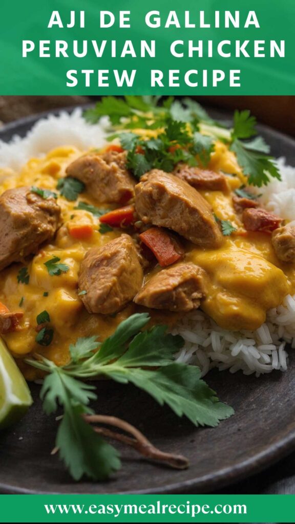Aji De Gallina Peruvian Chicken Stew Recipe