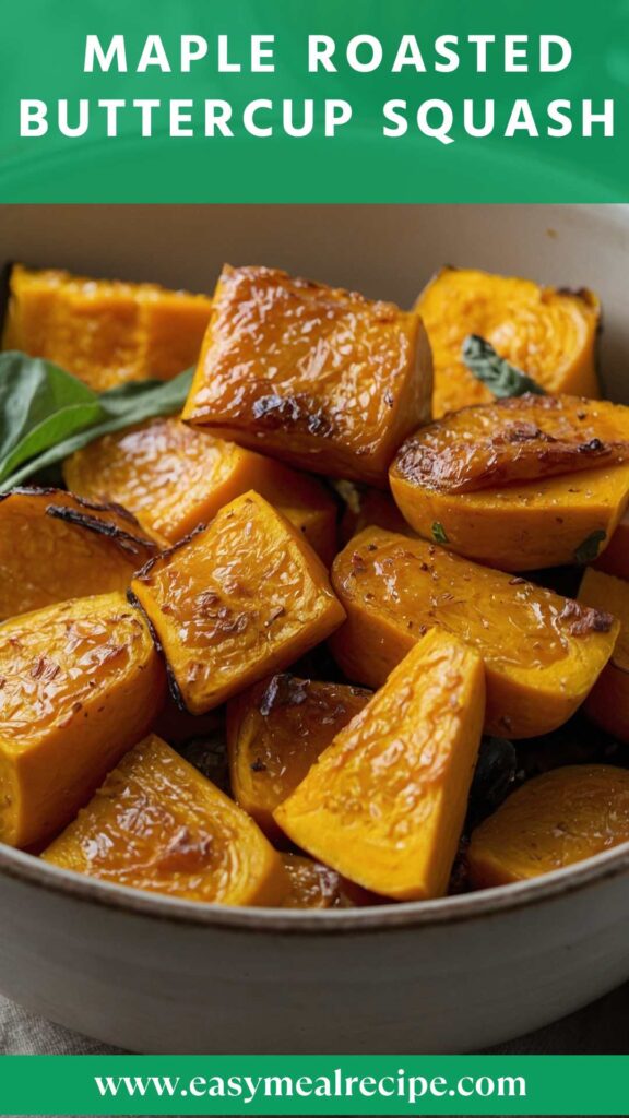 Maple Roasted Buttercup Squash Recipe