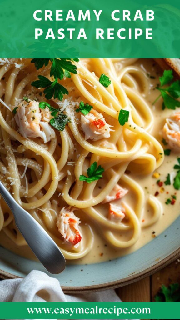 Creamy Crab Pasta Recipe Creamy Crab Pasta Recipe