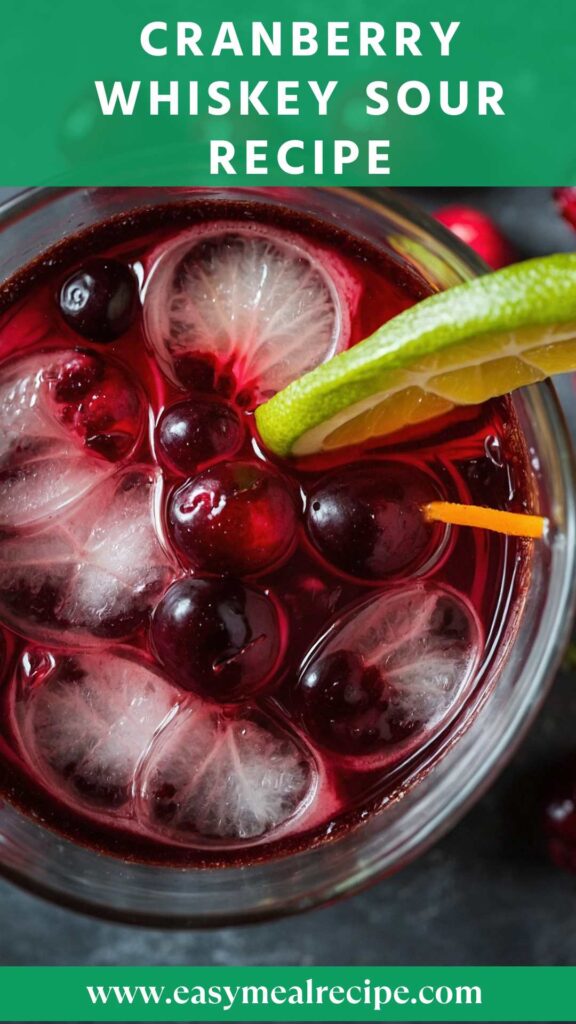 Cranberry Whiskey Sour Recipe