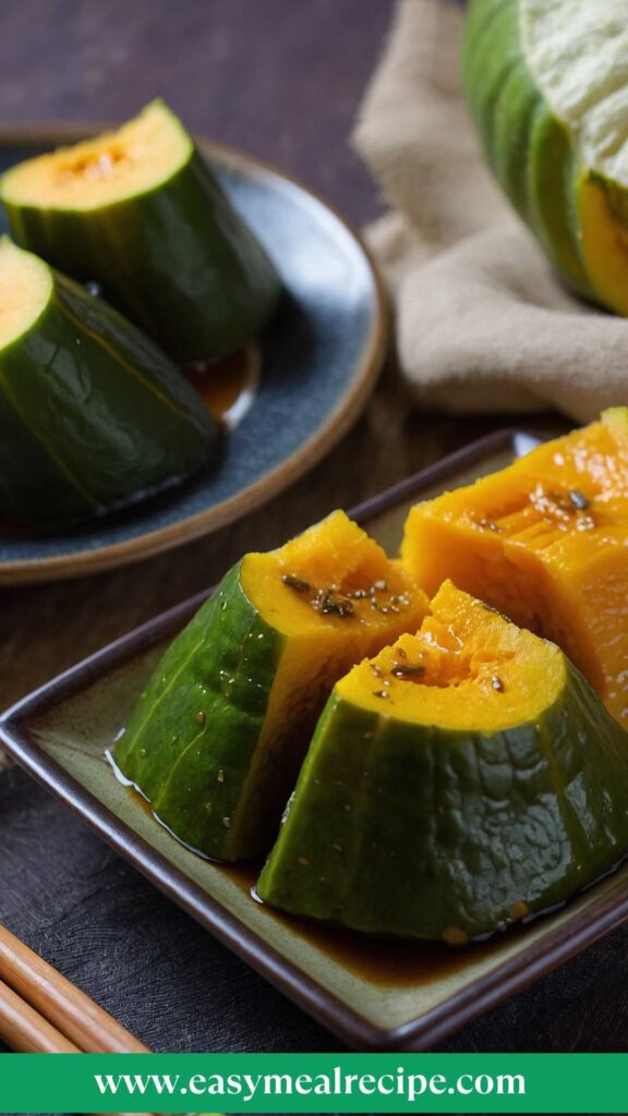 How to make Kabocha No Nimono Japanese Simmered Squash Recipe