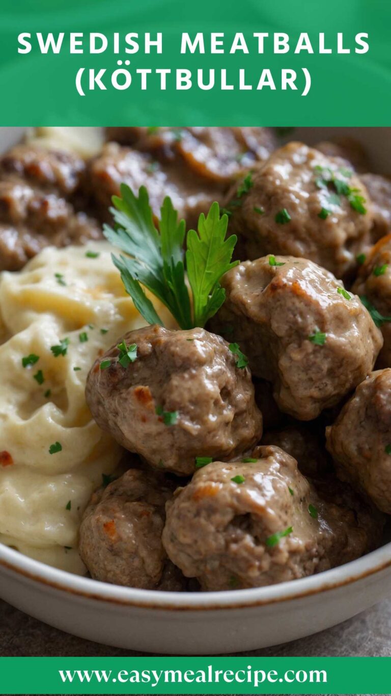 Swedish Meatballs (Köttbullar) – Easy Meal Recipe
