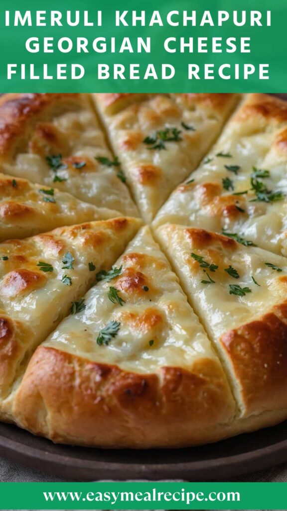Imeruli Khachapuri Georgian Cheese Filled Bread Recipe