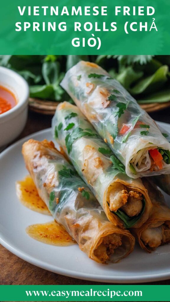 Vietnamese Fried Spring Rolls (Chả Giò)