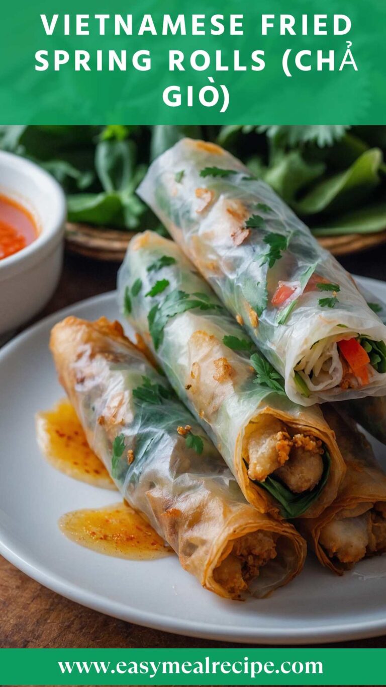 Vietnamese Fried Spring Rolls (Chả Giò) – Easy Meal Recipe