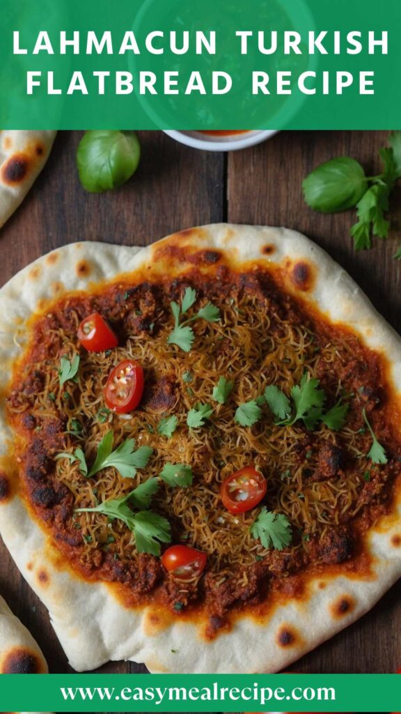 Lahmacun Turkish Flatbread Recipe
