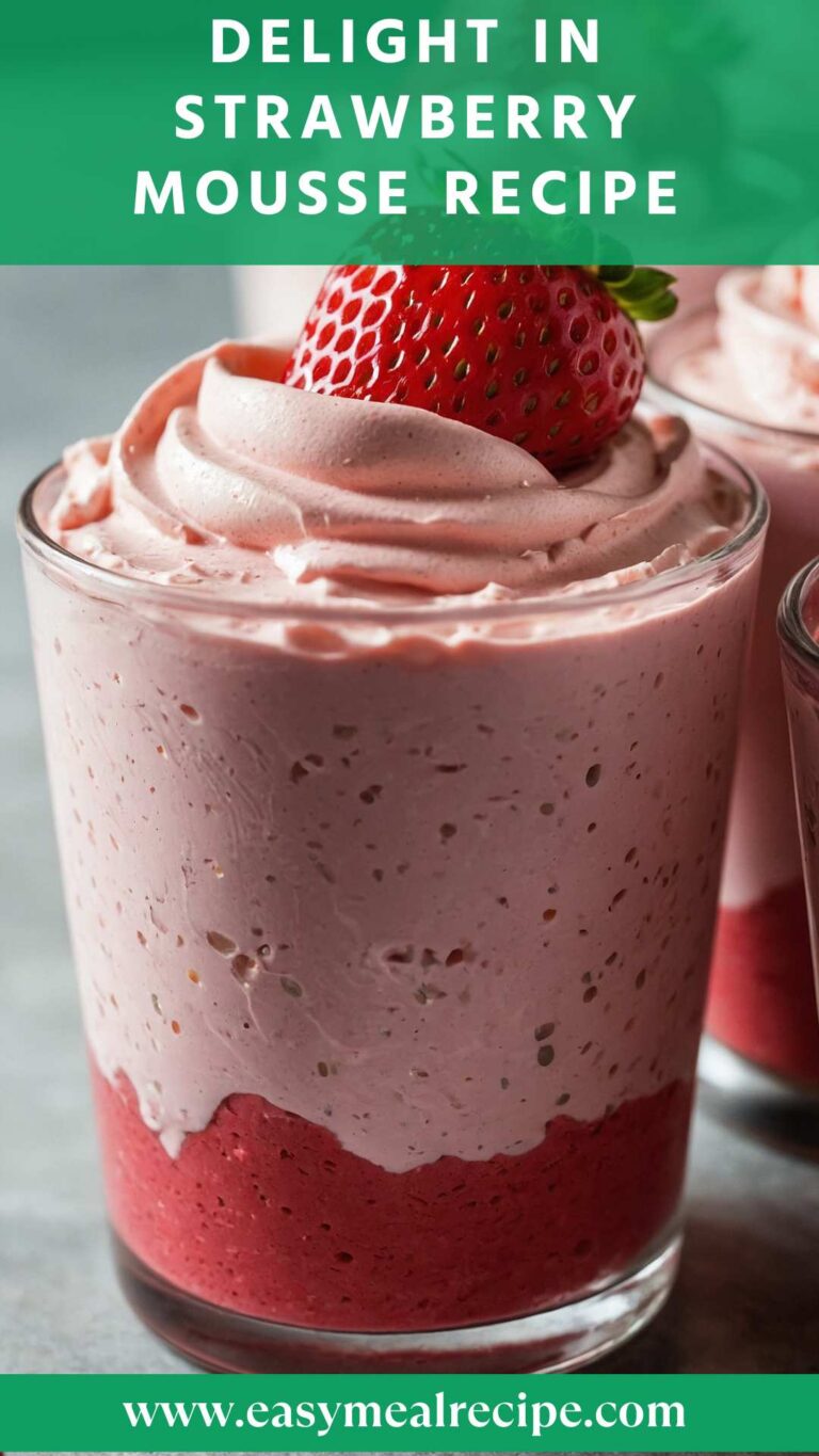 Delight in Strawberry Mousse Recipe – Easy Meal Recipe