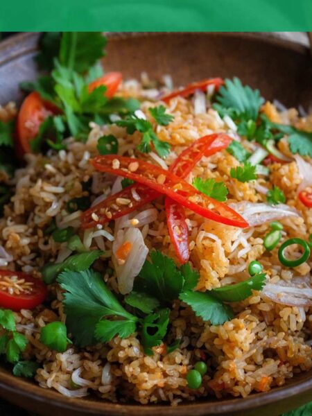 Nam Khao Lao Crispy Rice Salad