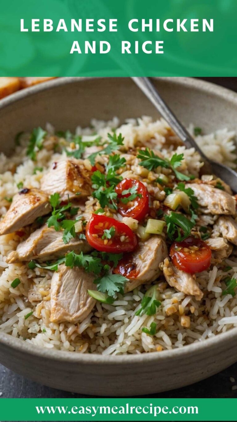 Lebanese Chicken and Rice – Easy Meal Recipe
