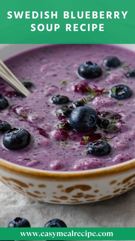 Swedish Blueberry Soup Recipe