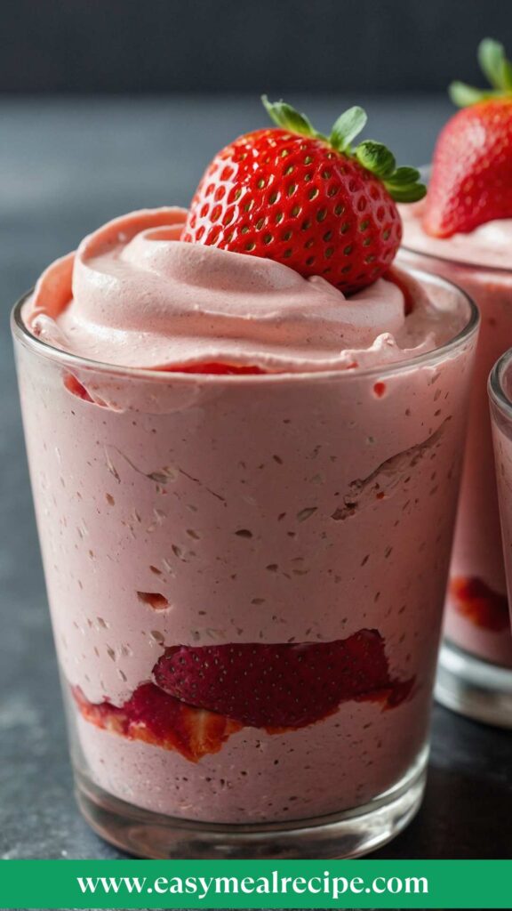 Delight in Strawberry Mousse