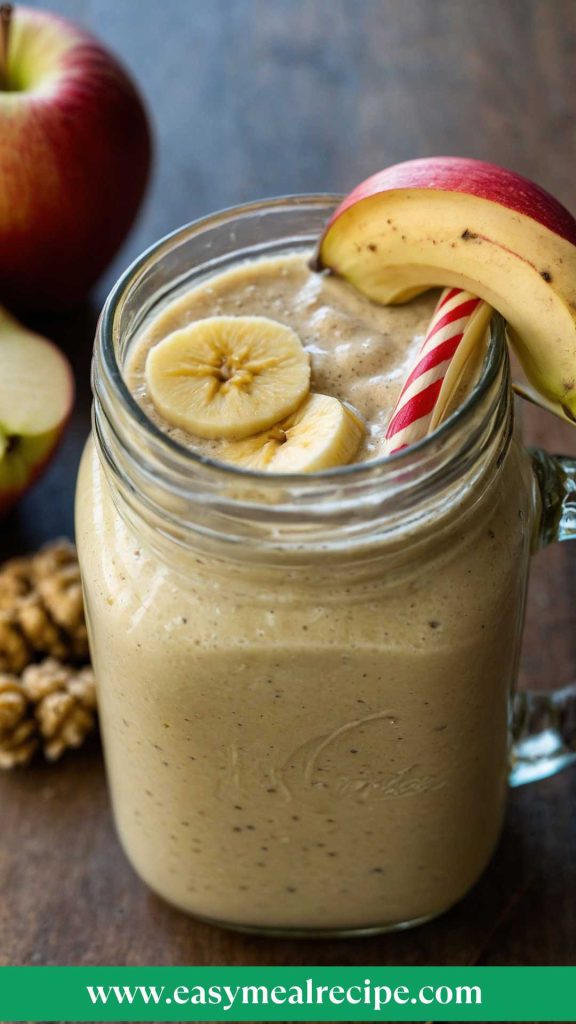 An Apple Banana Smoothie
