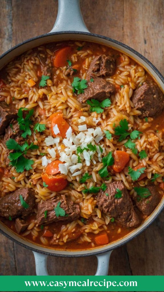 Youvetsi Greek Beef Lamb Orzo Stew Recipe Youvetsi Greek Beef Lamb Orzo Stew Recipe