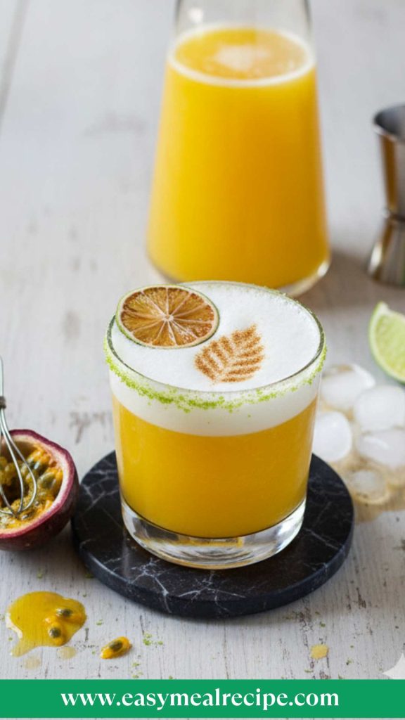 How to make Maracuyá Sour Passion Fruit Pisco Sour
