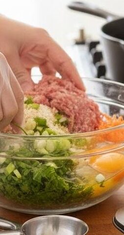 Step 3: Mix the Meatball Ingredients