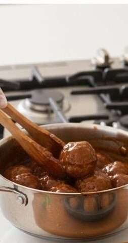 Step 8: Glaze the Meatballs