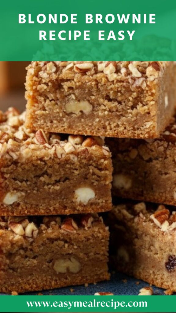 Blonde Brownie Recipe Easy