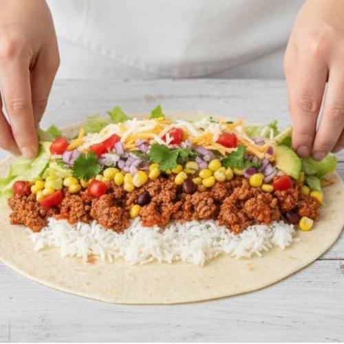 Step 5: Assemble the Burritos Step 5: Assemble the Burritos