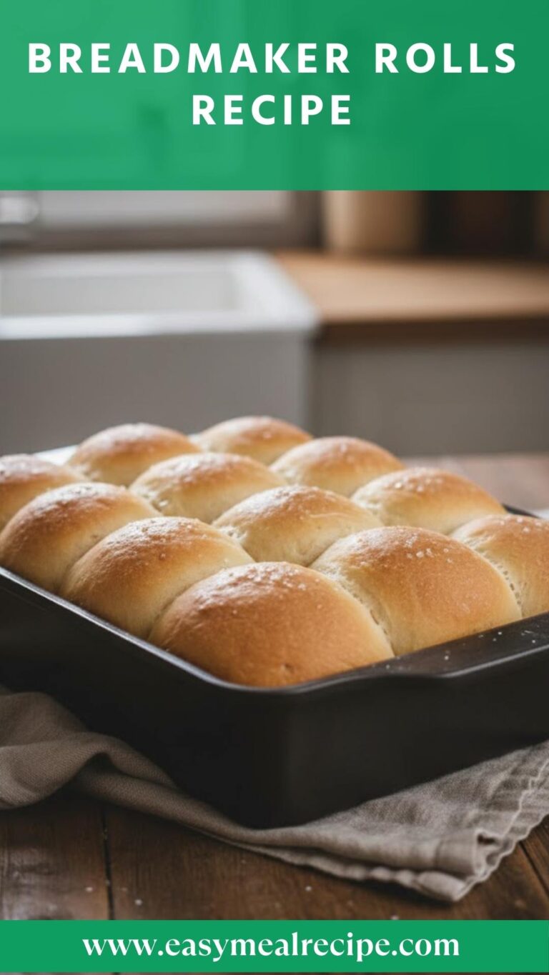Breadmaker Rolls Recipe – Easy Meal Recipe