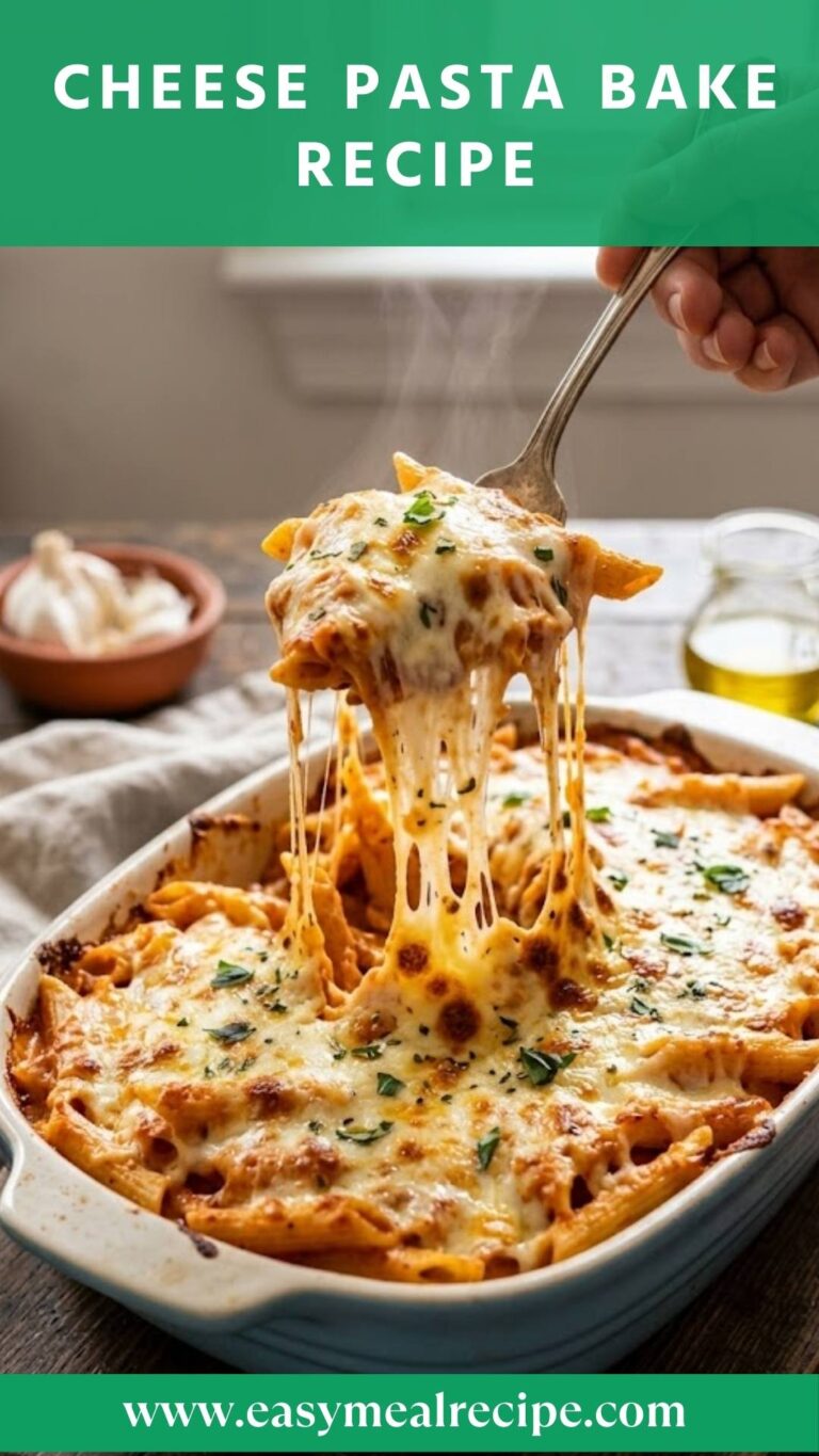 Cheese Pasta Bake Recipe – Easy Meal Recipe