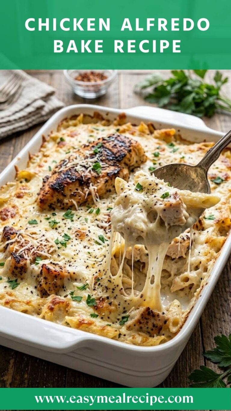 Chicken Alfredo Bake Recipe – Easy Meal Recipe