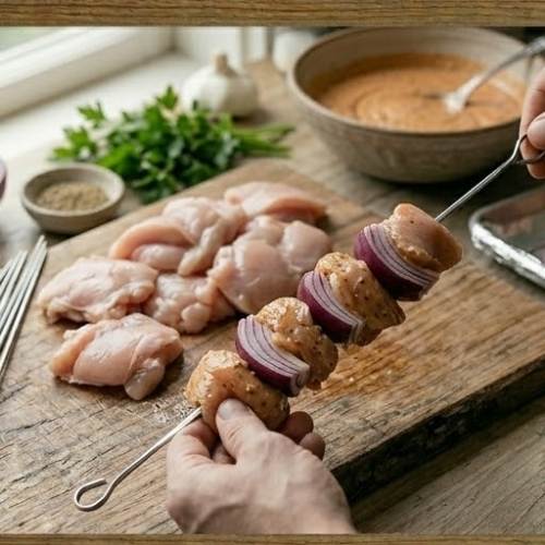 Step 3: Get Skewering Step 3: Get Skewering