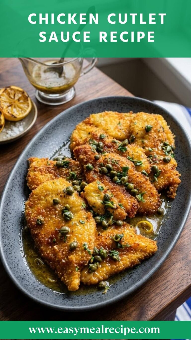 Chicken Cutlet Sauce Recipe – Easy Meal Recipe