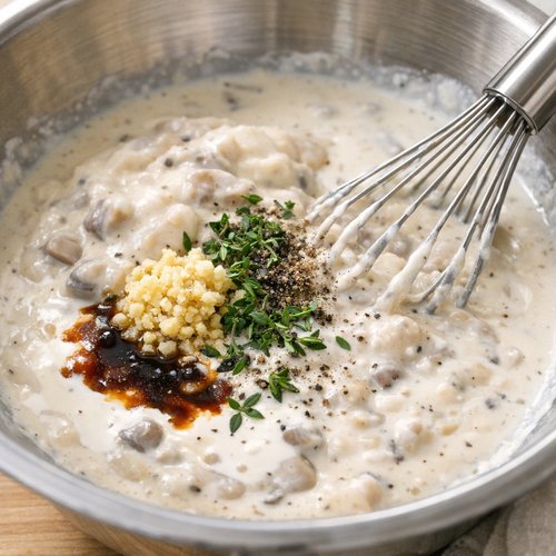 Step 4: Create the Mushroom Sauce Base