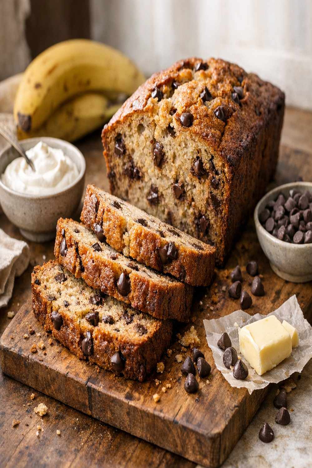 Banana Bread Sour Cream Chocolate Chip Recipe