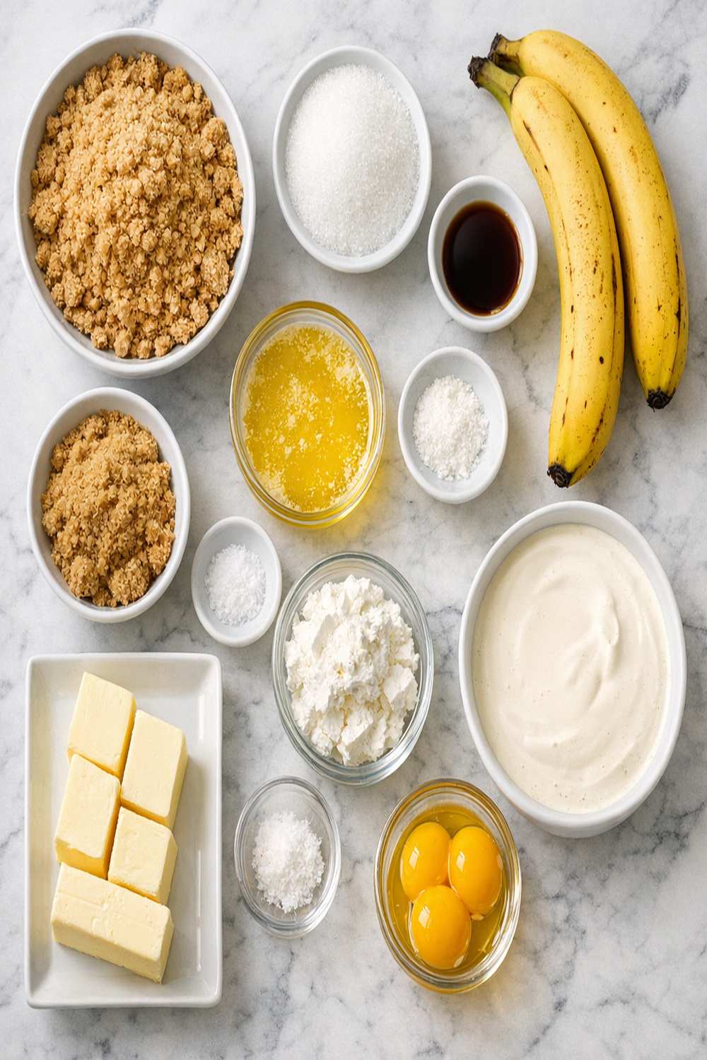 Banana Cream Pie Graham Cracker Crust Recipe ingredients