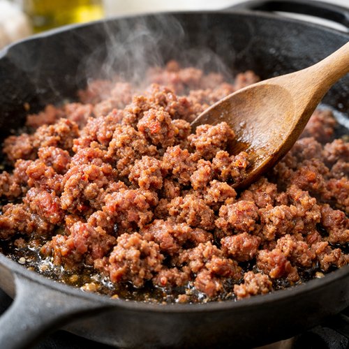 Step 5: Add the Sausage and Break It Into Crumbles