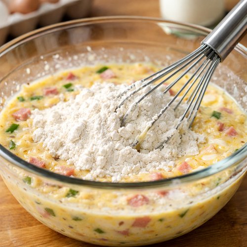 Step 6: Add the Bisquick and Beat Until Completely Smooth