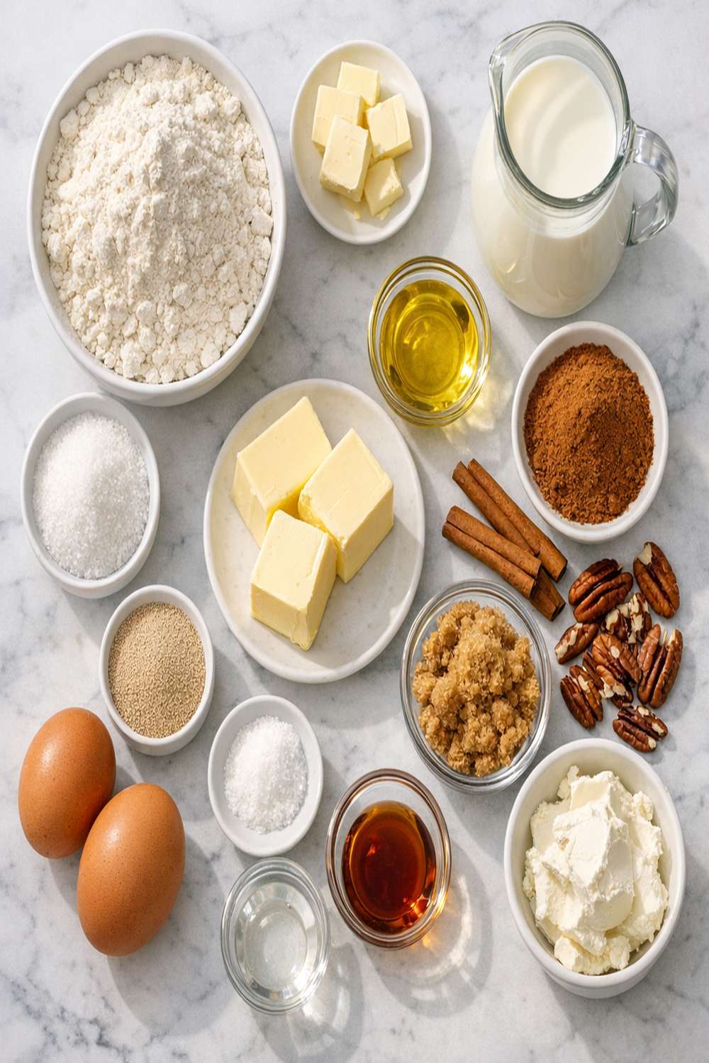 Bread Machine Cinnamon Bun Recipe ingredients
