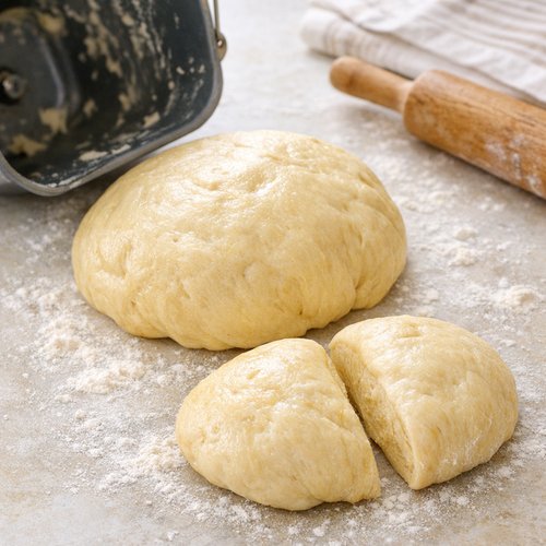 Step 4: Remove Dough and Divide Into Two Portions
