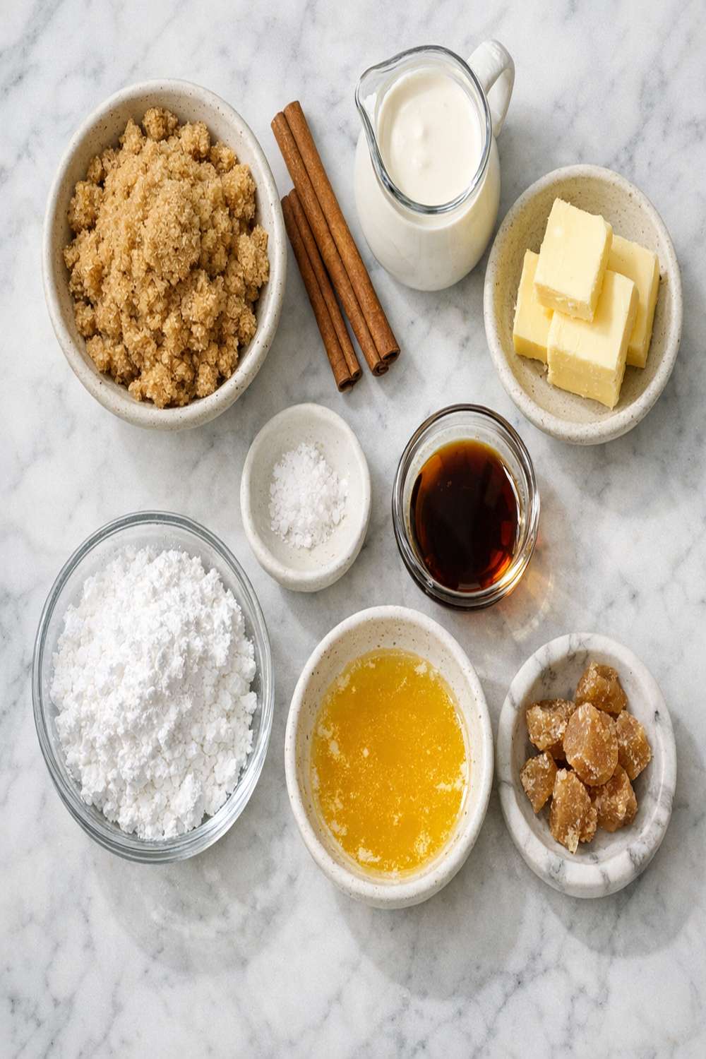Brown Sugar Cake Glaze Recipe ingredients