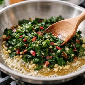 Creamy Chard Chicken Thighs Recipe step 3